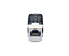 CAT6A UTP Jack Tooless White HZV Series