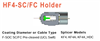 HF4SCFC Right Only Fibre Holder FSOC SCFC Precleaved for KF4 KF4A KF4AHDC