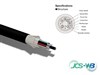 SMPTE 311 Hybrid Cable Single Ch BK 92mm