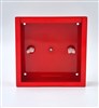 MUTO Red 150mmx150mmx50mm cw Perspex Lid CW Knockouts to suit 4 x 25 x 25mm RJ45 Bezel