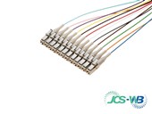 JCS Pigtails LC 2M OM1 900um Coloured 12 Pack