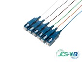 JCS Pigtails SC 2M SM 900um Coloured 6 Pack