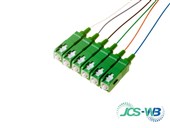 JCS Pigtails SCA 2M SM 900um Coloured 6 Pack