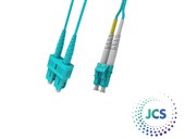 JCS Duplex SCLC OM4 LSZH Lead 2M 2mm AQ