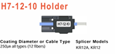 H71210 12F Fibre Holder 1 PairLeft  Right for KR12A