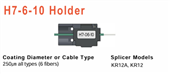 H7610 6F Fibre Holder 1 PairLeft  Right for KR12A