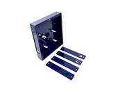MUTO 260mm x 220mm x 50mm Blue with Perspex Lid and adaptor plates Meets DCCS V3 Spec