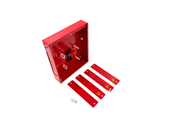 MUTO 260mm x 220mm x 50mm Red with Perspex Lid and adaptor plates Meets DCCS V3 Spec