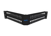 2RU 48 Port Angled Modular Patch Panel